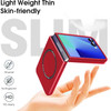 Slim Protective Cover with MagSafe Magnetic Ring for Samsung Galaxy Z Flip 7 - Red