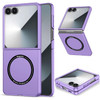 Slim Protective Cover with MagSafe Magnetic Ring for Samsung Galaxy Z Flip 7 - Purple