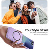 Slim Protective Cover with MagSafe Magnetic Ring for Samsung Galaxy Z Flip 7 - Purple