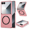 Slim Protective Cover with MagSafe Magnetic Ring for Samsung Galaxy Z Flip 7 - Pink