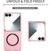 Slim Protective Cover with MagSafe Magnetic Ring for Samsung Galaxy Z Flip 7 - Pink