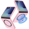 Slim Protective Cover with MagSafe Magnetic Ring for Samsung Galaxy Z Flip 7 - Pink