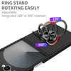 Slim Protective Cover with Ring Grip for Samsung Galaxy Z Flip 7 - Black