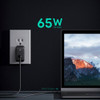Aukey Omnia Duo 65W Dual-Port PD Wall Charger with GaNFast Technology - Black