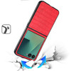 Alligator Skin Texture Leather Protective Cover for Samsung Galaxy Z Flip 7 - Red