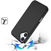 Carbon Fiber Series MagSafe Hybrid Case for iPhone 16 - Black