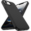 Carbon Fiber Series MagSafe Hybrid Case for iPhone 16e - Black