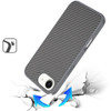 Carbon Fiber Series MagSafe Hybrid Case for iPhone 16e - Grey