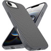 Carbon Fiber Series MagSafe Hybrid Case for iPhone 16e - Grey