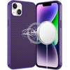 Carbon Fiber Series MagSafe Hybrid Case for iPhone 14 / iPhone 13 - Purple