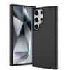 Carbon Fiber Series MagSafe Hybrid Case for Samsung Galaxy S24 Ultra - Black