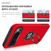 360 Rotating Ring Grip Hybrid Case for Google Pixel 10 Pro XL - Red