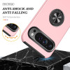 360 Rotating Ring Grip Hybrid Case for Google Pixel 10 Pro XL - Pink