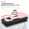 360 Rotating Ring Grip Hybrid Case for Google Pixel 10 Pro XL - Pink