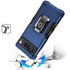 Military Grade Shockproof Hybrid Armor Case with Ring Grip for Google Pixel 10 Pro XL - Blue