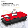 360 Rotating Ring Grip Hybrid Case for Google Pixel 10 / Pixel 10 Pro - Red