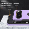 360 Rotating Ring Grip Hybrid Case for Google Pixel 10 / Pixel 10 Pro - Purple