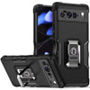 Military Grade Shockproof Hybrid Armor Case with Ring Grip for Google Pixel 10 / Pixel 10 Pro - Black