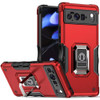 Military Grade Shockproof Hybrid Armor Case with Ring Grip for Google Pixel 10 / Pixel 10 Pro - Red
