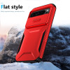 Combat Tough Series Hybrid Case with Camera Lens Cover for Google Pixel 10 / Pixel 10 Pro - Red