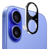 HD Tempered Glass Camera Lens Protector for iPhone 16 / iPhone 16 Plus - Black