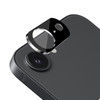 HD Tempered Glass Camera Lens Protector for iPhone 16e - Black