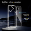 Tough Shield Snap-on Transparent Hybrid Case for iPhone 17 - Clear