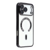 Electroplated Clear MagSafe Case with Camera Lens Protector for iPhone 17 Pro - Black