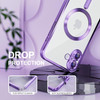 Electroplated Clear MagSafe Case with Camera Lens Protector for iPhone 17 - Purple