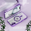 Electroplated Clear MagSafe Case with Camera Lens Protector for iPhone 17 - Purple