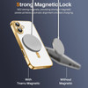 Electroplated Clear MagSafe Case with Camera Lens Protector for iPhone 17 - Gold