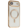 Electroplated Clear MagSafe Case with Camera Lens Protector for iPhone Air - Gold
