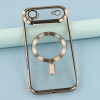 Electroplated Clear MagSafe Case with Camera Lens Protector for iPhone Air - Gold