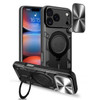 Superior Series Hybrid Case with Ring Stand and Camera Lens Cover for iPhone 17 Pro - Black