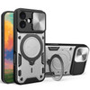 Superior Series Hybrid Case with Ring Stand and Camera Lens Cover for iPhone 17 - Silver