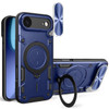 Superior Series Hybrid Case with Ring Stand and Camera Lens Cover for iPhone Air - Blue