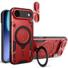 Superior Series Hybrid Case with Ring Stand and Camera Lens Cover for iPhone Air - Red