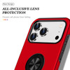 360 Rotating Ring Grip Hybrid Case for iPhone 17 Pro Max - Red