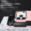 360 Rotating Ring Grip Hybrid Case for iPhone 17 Pro Max - Pink