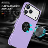 360 Rotating Ring Grip Hybrid Case for iPhone 17 Pro - Purple