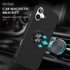 360 Rotating Ring Grip Hybrid Case for iPhone 17 - Black