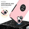 360 Rotating Ring Grip Hybrid Case for iPhone 17 - Pink