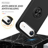 360 Rotating Ring Grip Hybrid Case for iPhone Air - Black