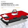 360 Rotating Ring Grip Hybrid Case for iPhone Air - Red