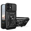 Superior Series Hybrid Case with Ring Grip and Camera Lens Cover for iPhone 17 - Black