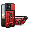 Superior Series Hybrid Case with Ring Grip and Camera Lens Cover for iPhone 17 - Red