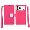 Extra Series Essential Leather Wallet Stand Case for iPhone 17 Pro Max - Pink