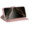 Extra Series Essential Leather Wallet Stand Case for iPhone 17 Pro Max - Rose Gold