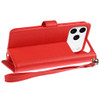 Extra Series Essential Leather Wallet Stand Case for iPhone 17 Pro - Red