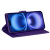 Extra Series Essential Leather Wallet Stand Case for iPhone 17 - Purple